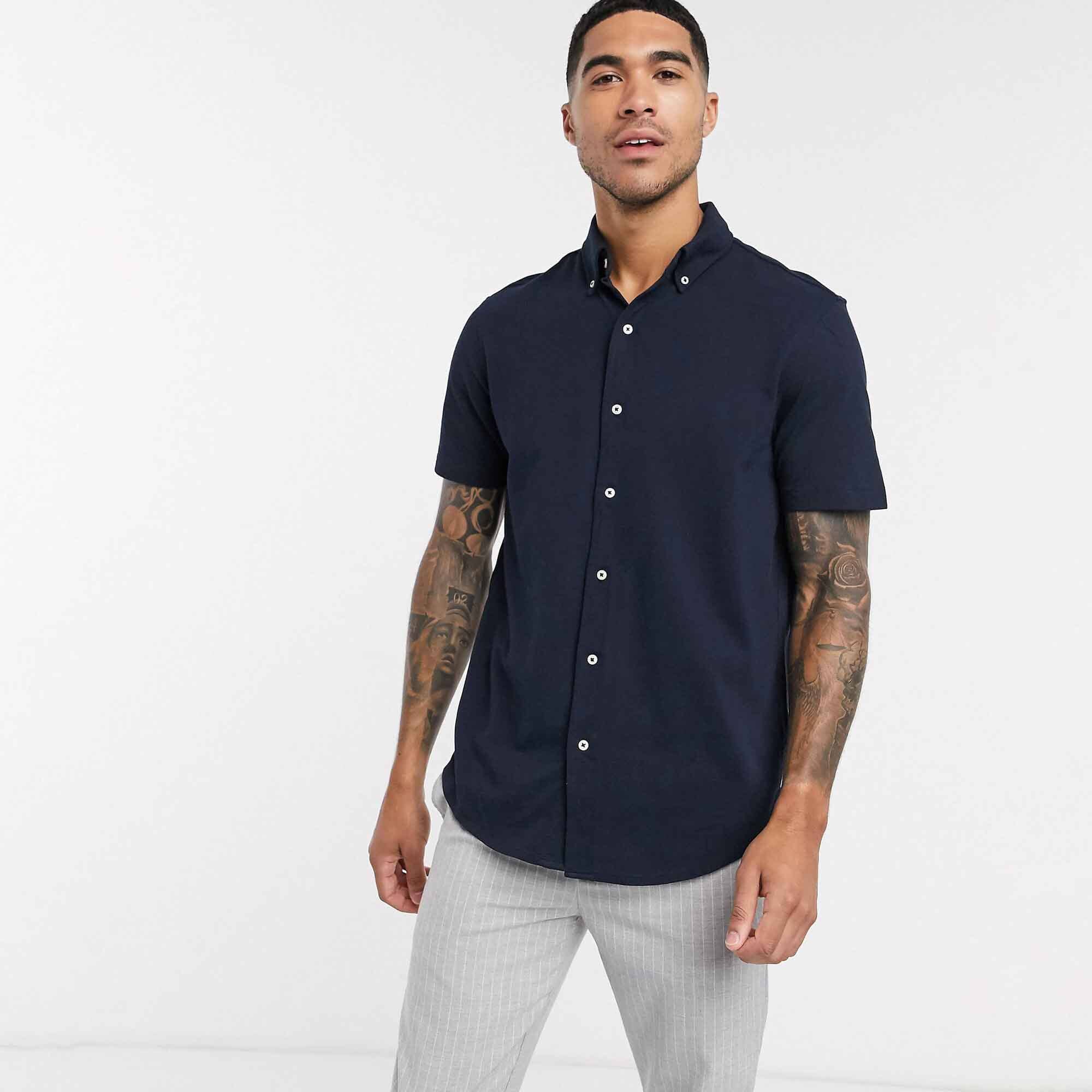 Polo Republica Men's Essentials Short Sleeve Pique Casual Shirt – elo
