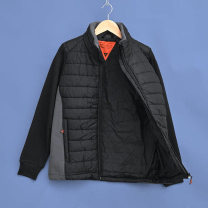 Axinite Unisex AX926 Granite Padded Jacket With Fleece Sleeves Men's Jacket Image 
