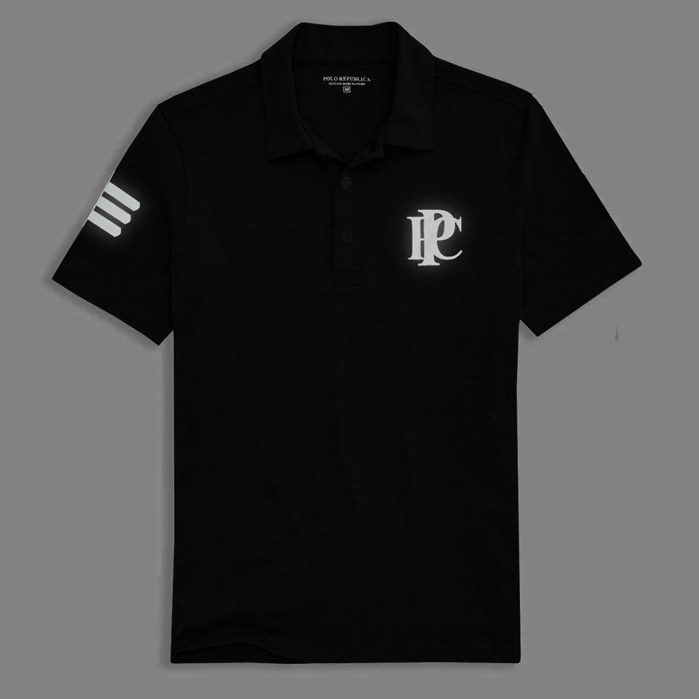 Polo Republica Men's PRC Printed Strips Shoulder Activewear Polo Shirt Men's Polo Shirt Polo Republica 
