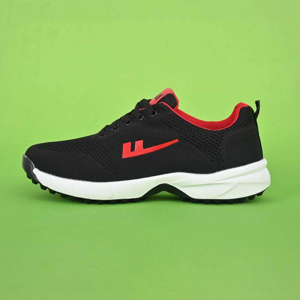 Walk Men's Eupen Non Slip Jogging Shoes Men's Shoes Hamza Traders Black & Red EUR 39 