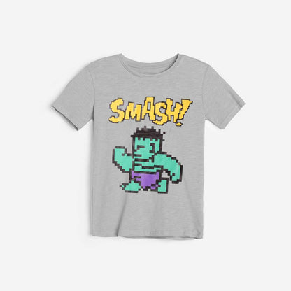 Poler Kid's Smash Printed Crew Neck Tee Shirt Boy's Tee Shirt IBT Heather Grey 3-6 Months 