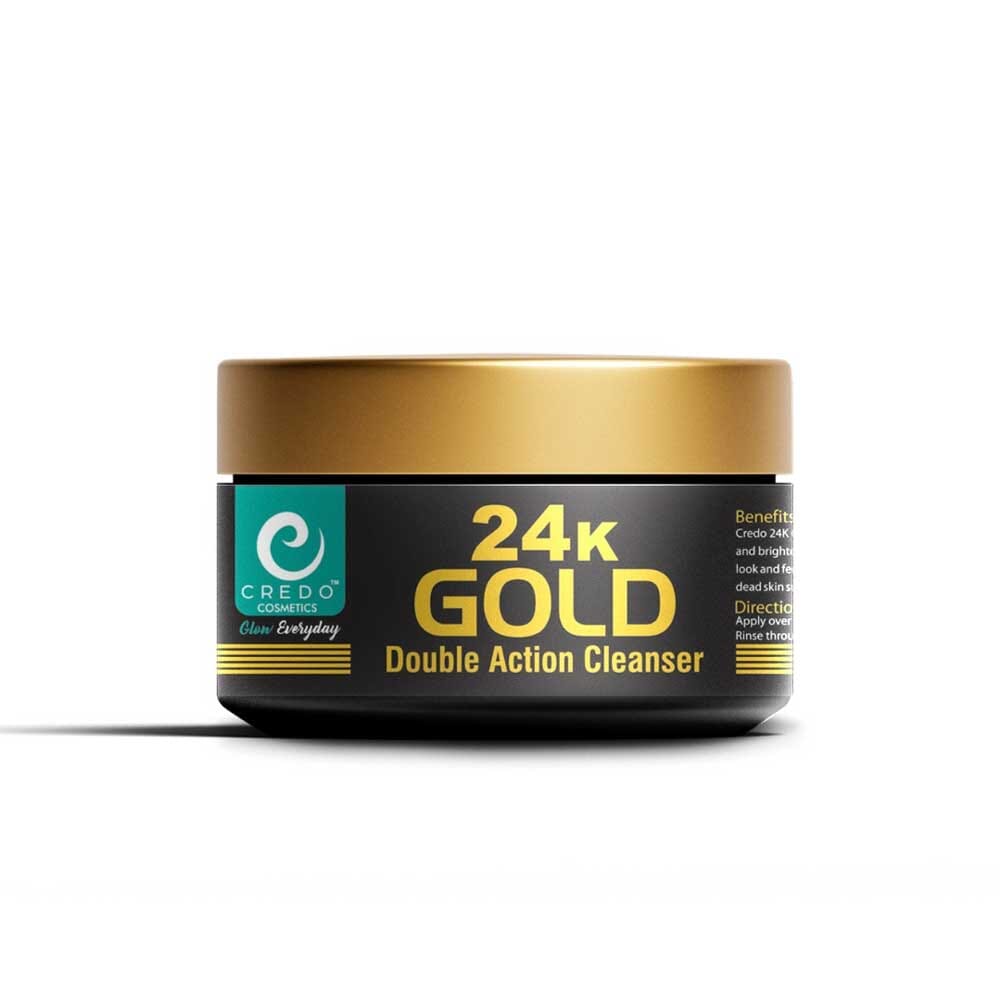 Credo 24K Gold Double Action Cleanser - 100 ml Health & Beauty Credo Cosmetics 