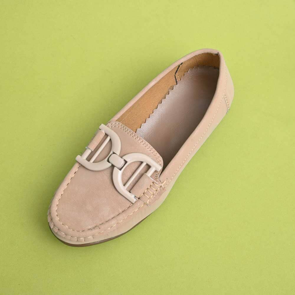 Classic Women's Buckle Design Moccasin Shoes Women's Shoes SNAN Traders 