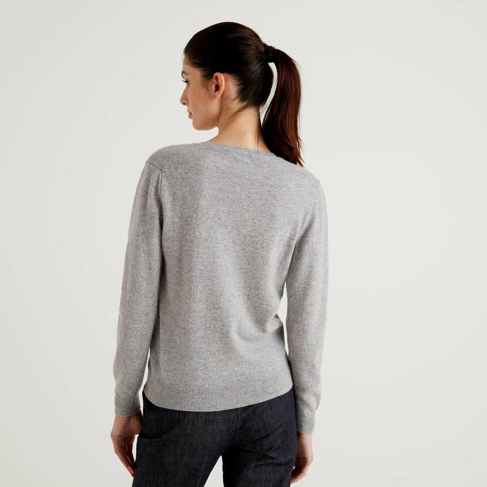 H&M Women's Long Sleeve Ancarta V-Neck Sweater Women's Sweat Shirt IST 