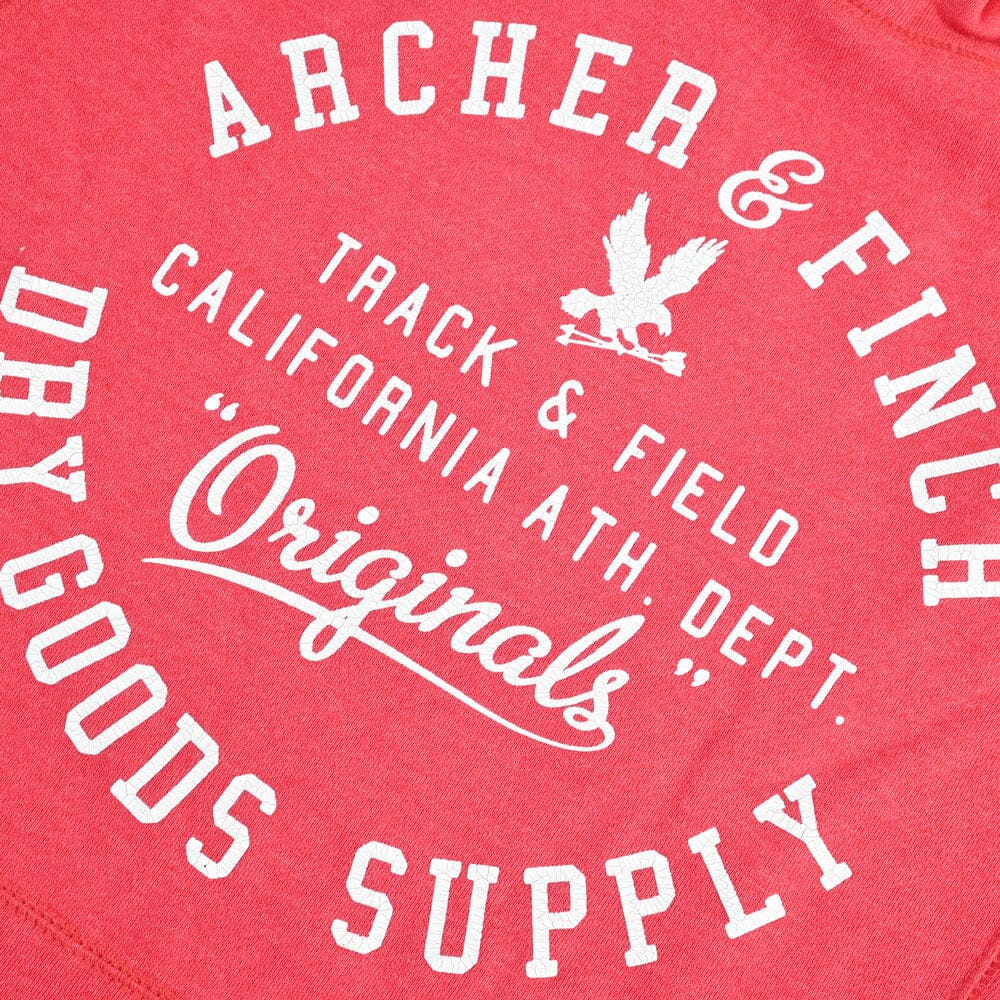 Archer & Finch Men's Track & Field Printed Fleece Pullover Hoodie Men's Pullover Hoodie LFS 