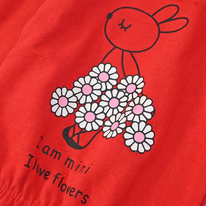 Lyallpur Girl's I Love Flower Printed Sweat Shirt Girl's Sweat Shirt LFS 