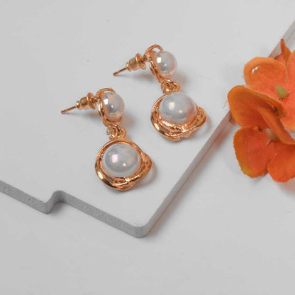 Women's Miami White Pearl Drop Earrings Jewellery ALH 