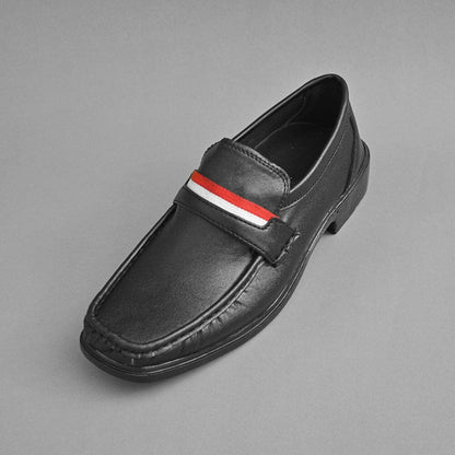 Men's Premium Trieste Stripes Style Formal Shoes Men's Shoes SNAN Traders Black EUR 39 