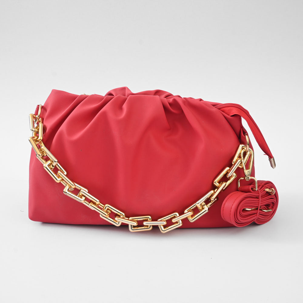 Women's Strasbourg Leather Classis Hand/Shoulder Bag bag SNAN Traders Shocking Pink 