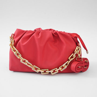 Women's Strasbourg Leather Classis Hand/Shoulder Bag bag SNAN Traders Shocking Pink 