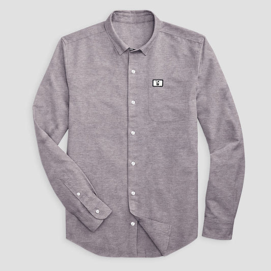 Men's Cut Label Verviers Long Sleeves Formal Shirt Men's Casual Shirt HAS Apparel Grey S 