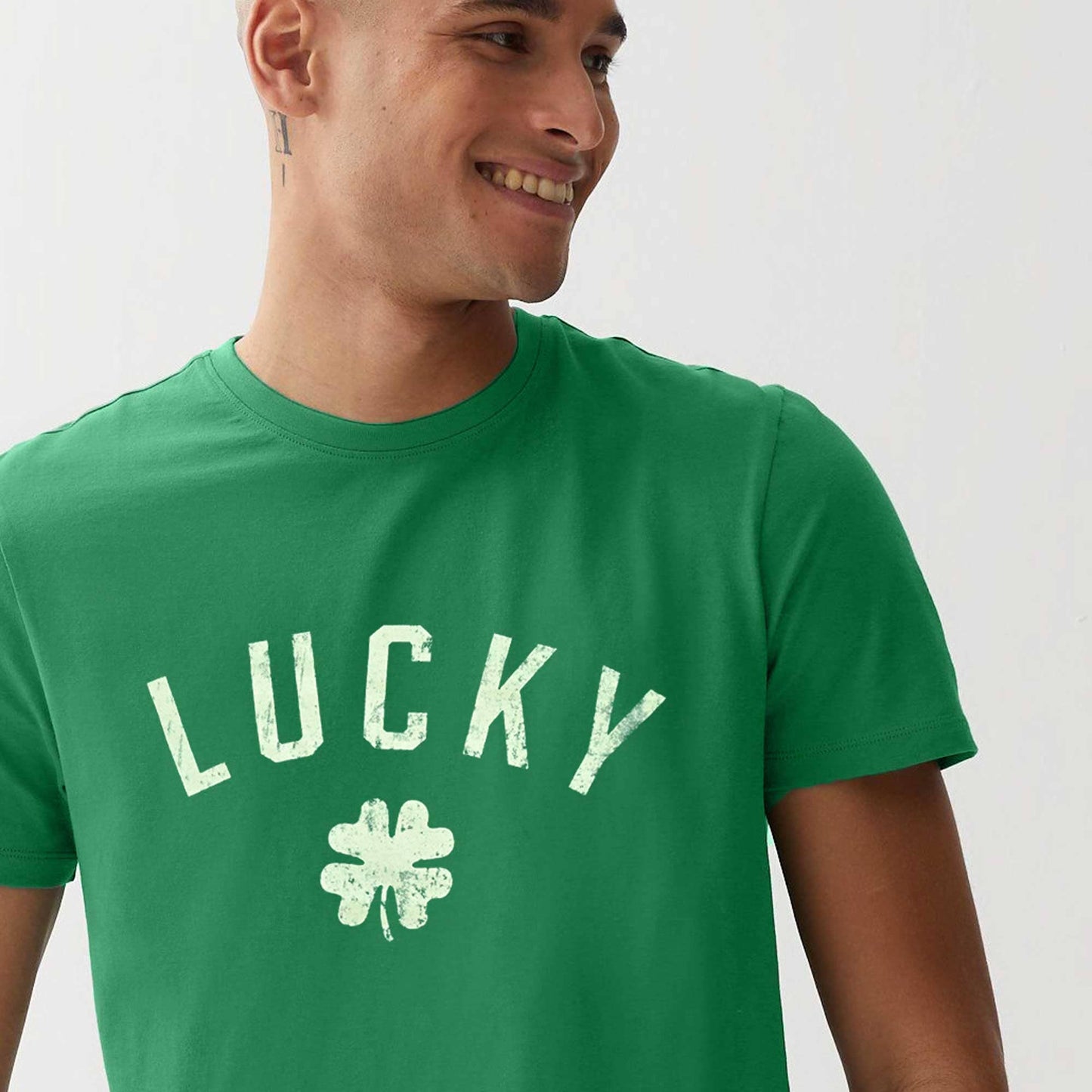 Celebrate Men's Lucky Flower Printed Short Sleeve Tee Shirt Men's Tee Shirt HAS Apparel 
