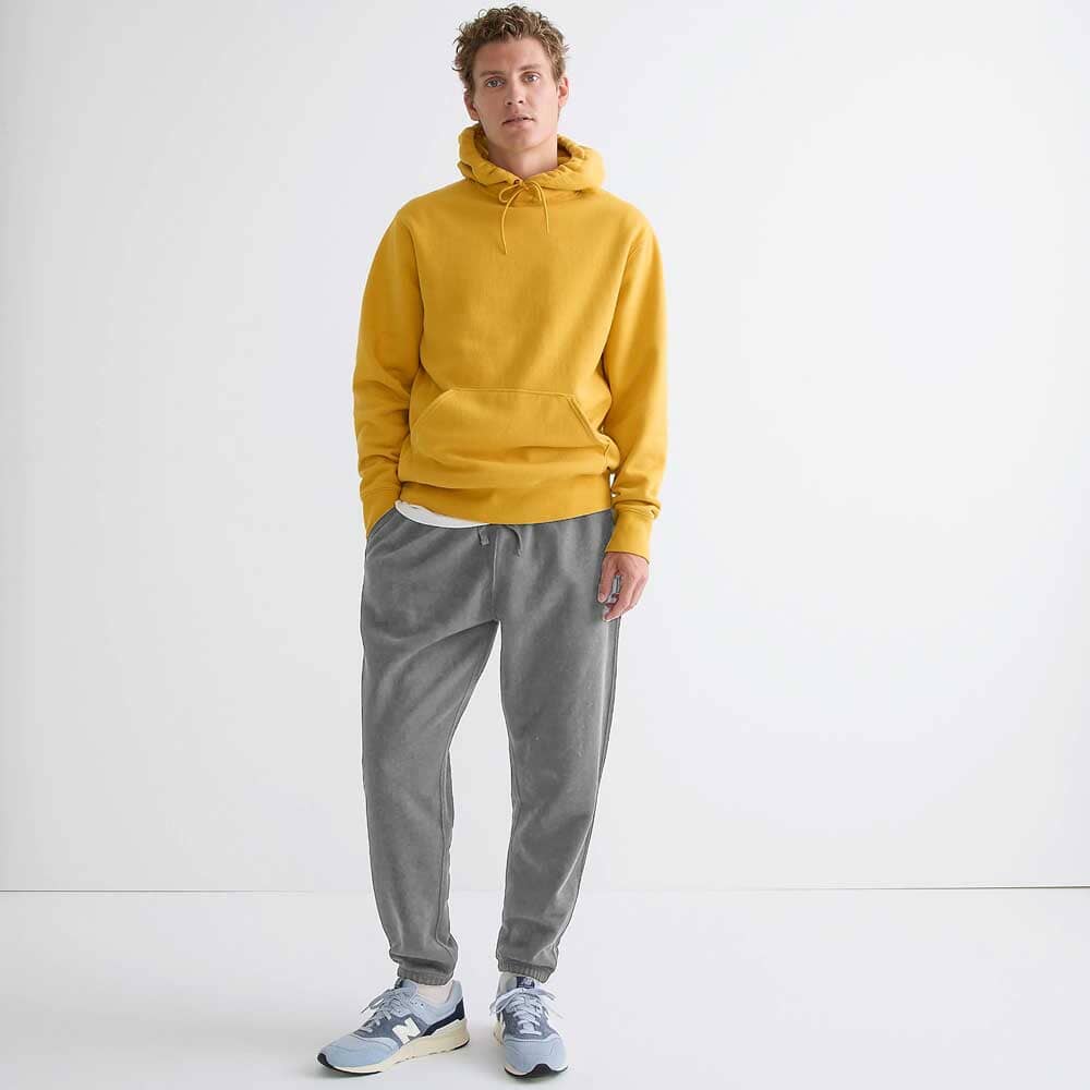 Men's Cut Label Washed Design Fleece Jogger Pants – elo