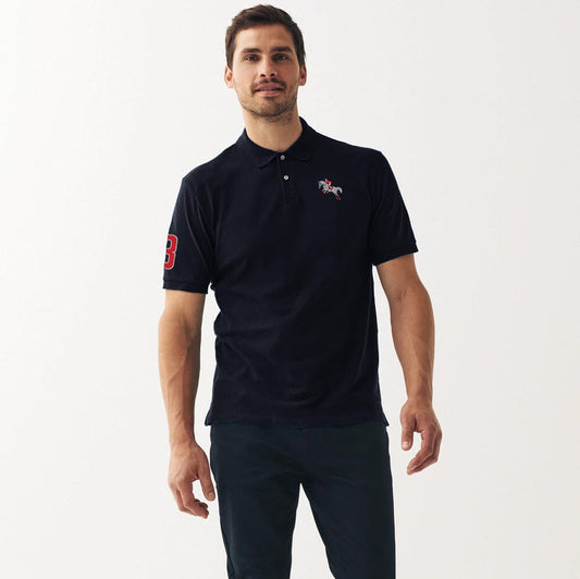 Polo Republica Men's Jumping Horse & 8 Embroidered Polo Shirt Men's Polo Shirt Polo Republica 