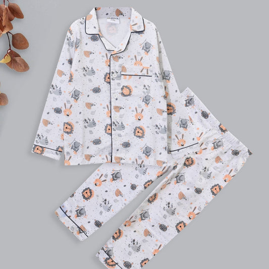 Safina Kid's Pusheen Printed Comfortable Pyjama Set Girl's Sleepwear Image 