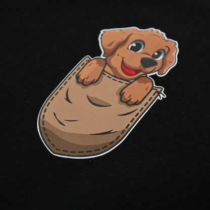 Kid's Pocket Style Dog Printed Fleece Sweat Shirt Boy's Sweat Shirt HAS Apparel 