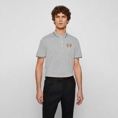 Max 21 Men's Andrew Embroidered Design Short Sleeve Polo Shirt Men's Polo Shirt SZK 
