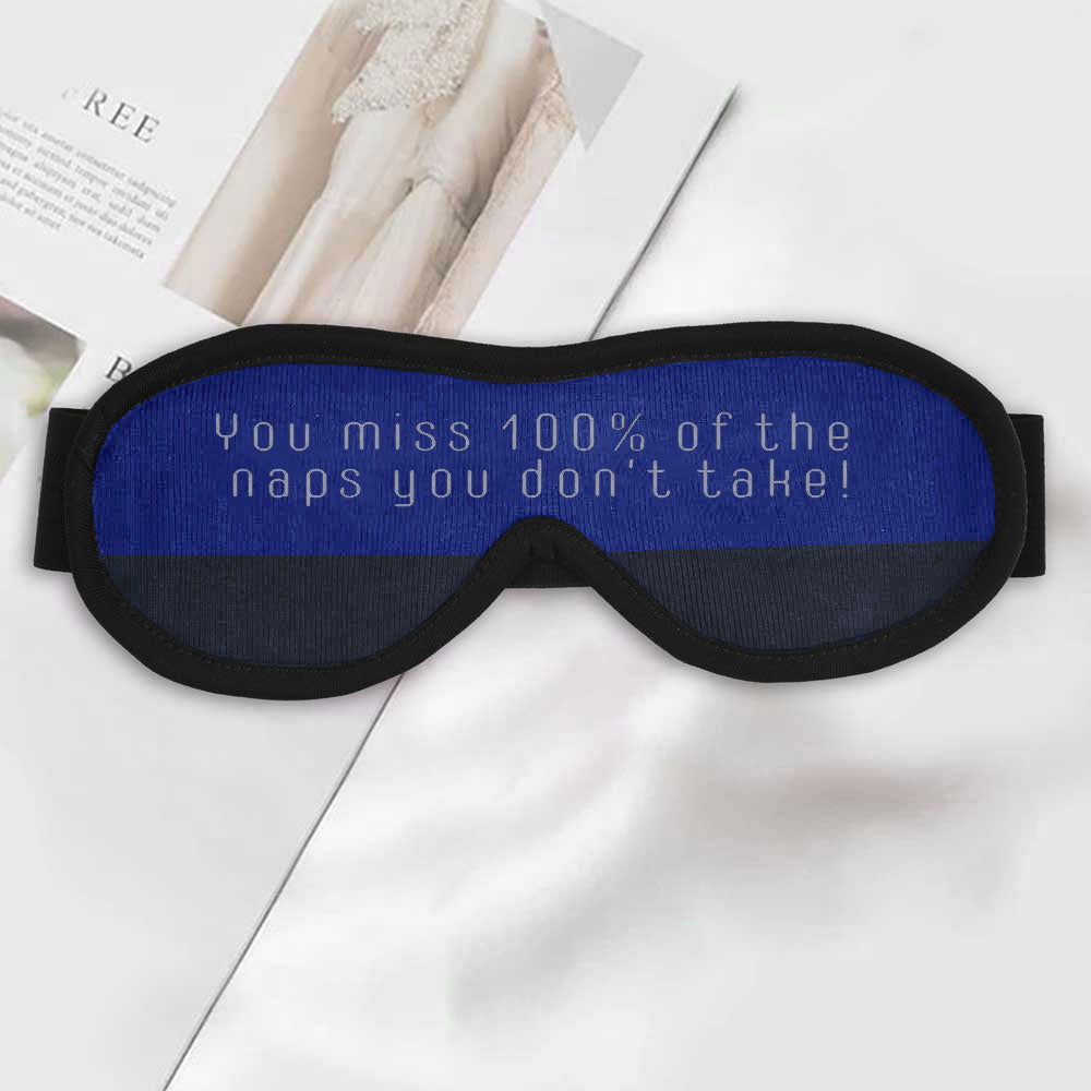 Polo Republica Eye Mask for Sleeping. Made-With-Waste! Eyewear Polo Republica Royal & Navy Miss 100 % Naps You 
