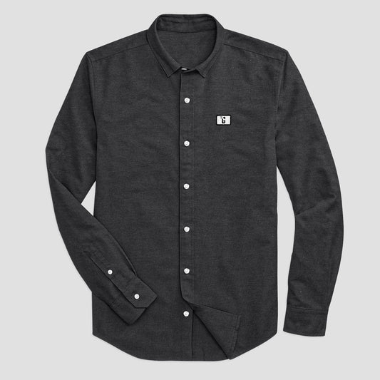 Men's Cut Label Bastogne Long Sleeves Formal Shirt Men's Casual Shirt HAS Apparel Charcoal S 