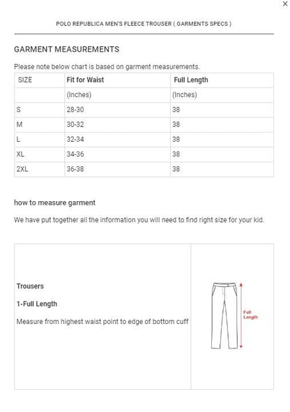 Polo Republica Men's Fleece Trouser Men's Sweat Pants Image 
