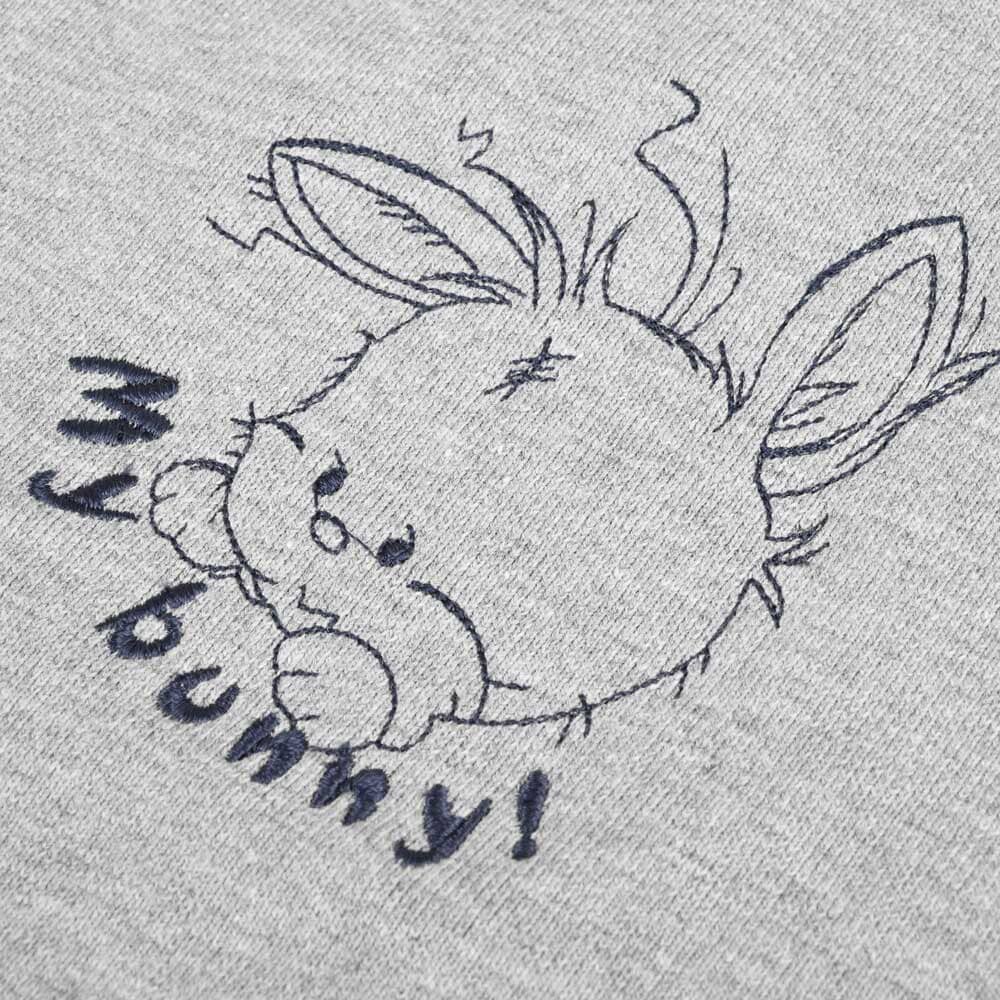 Safina Kid's Bunny Embroidered High Neck Sweat Shirt Girl's Sweat Shirt Safina 