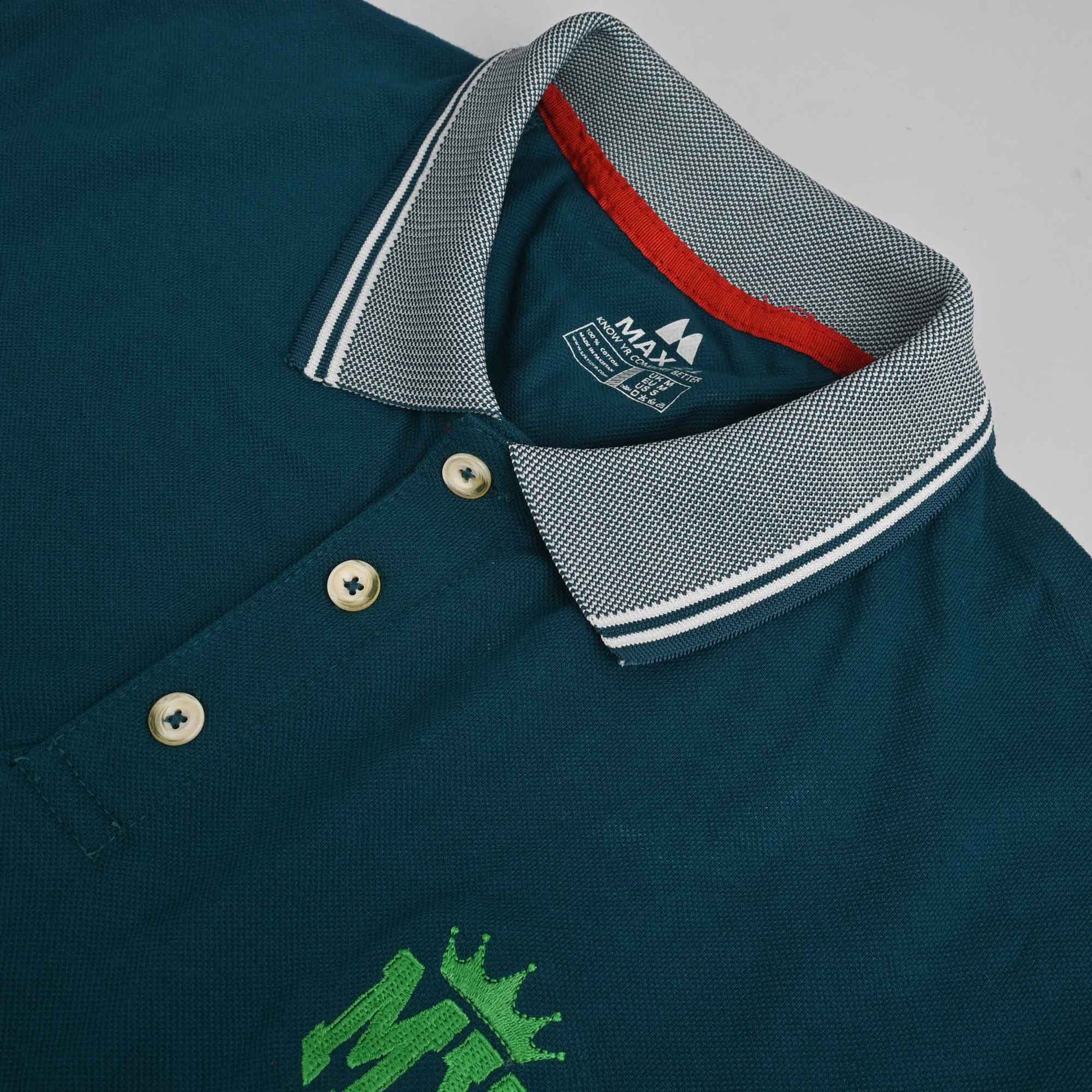 Max 21 Men's Crown MX Embroidered Polo Shirt Men's Polo Shirt SZK 