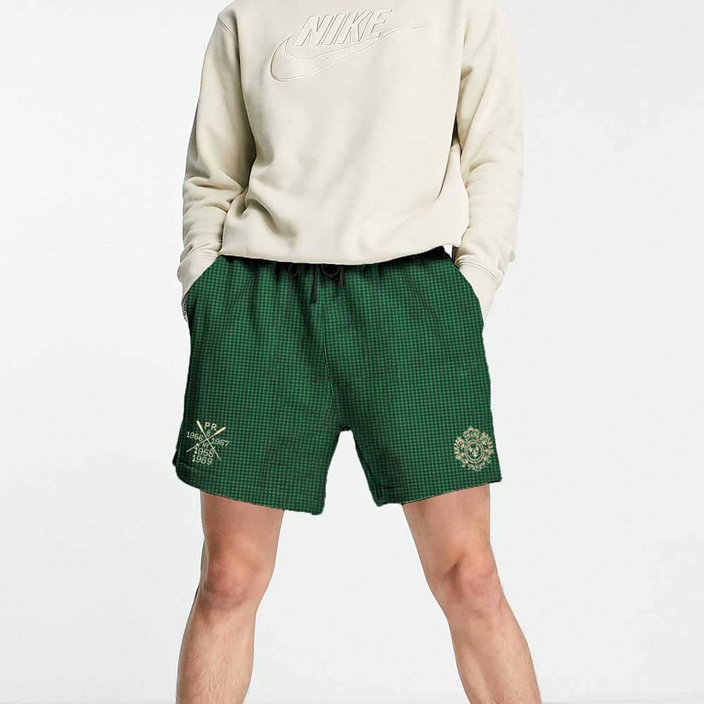 Polo Republica Men's Crest & Mallet Embroidered Shorts. Made-With-Waste Men's Shorts Polo Republica 