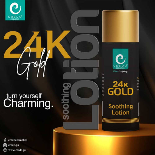 Credo 24K Gold Soothing Lotion- 120 ml Health & Beauty Credo Cosmetics 