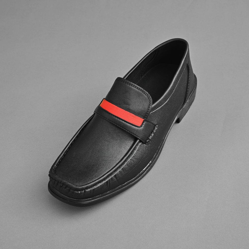 Men's Premium Bolzano Stripe Style Formal Shoes Men's Shoes SNAN Traders Black EUR 39 