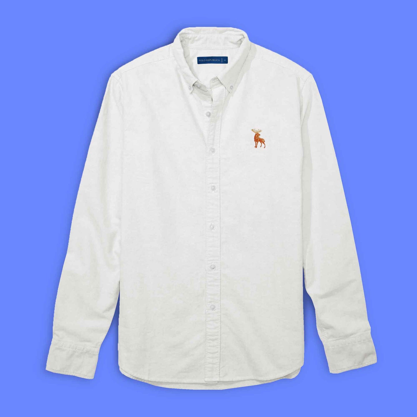 Polo Republica Men's Moose Embroidered Premium Casual Shirt Men's Casual Shirt Polo Republica 