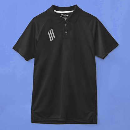 Poler Men's Front Reflective Stripes Style Activewear Polo Shirt Men's Polo Shirt IBT 