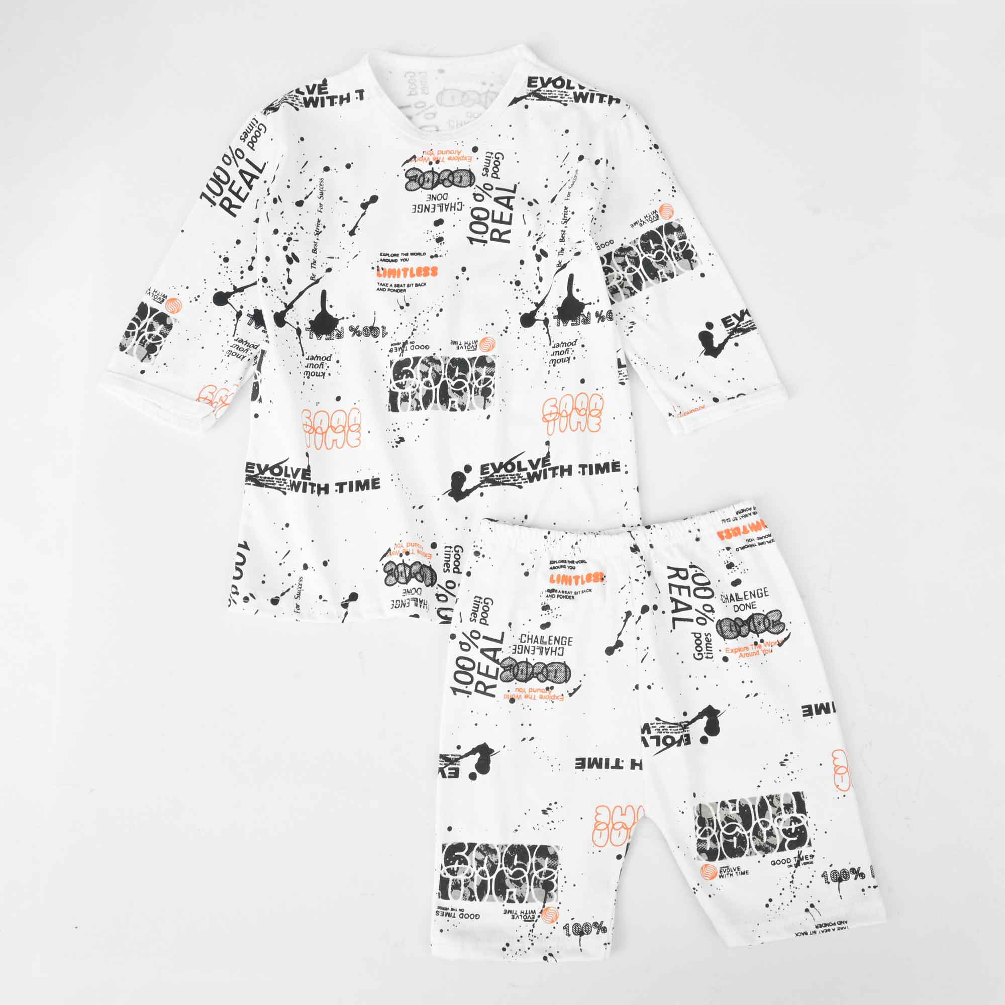 Kid's Aranos Crew Neck Tee and Shorts Set Boy's Suit Set HMG D6 12-18 Months 