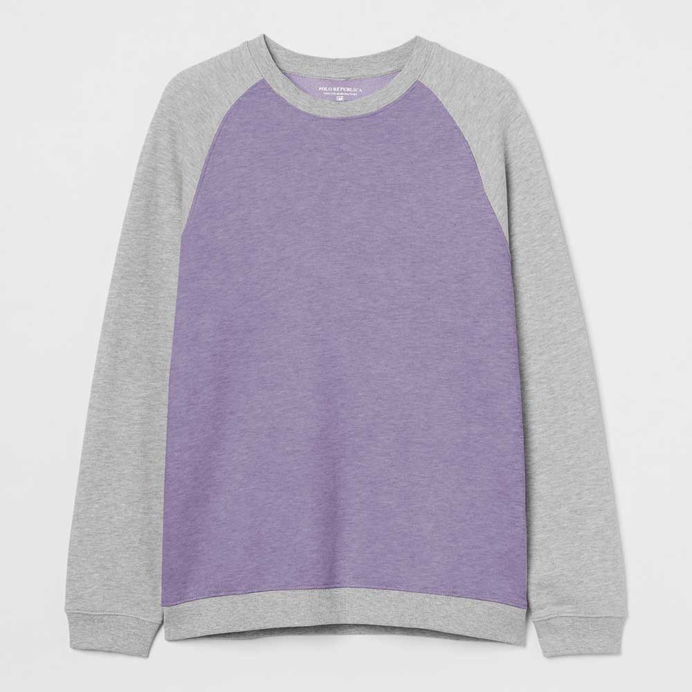 Polo Republica Men's Raglan Sleeve Fleece Sweat Shirt