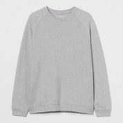 Polo Republica Men's Raglan Sleeve Fleece Sweat Shirt Men's Sweat Shirt Polo Republica Heather Grey XS 