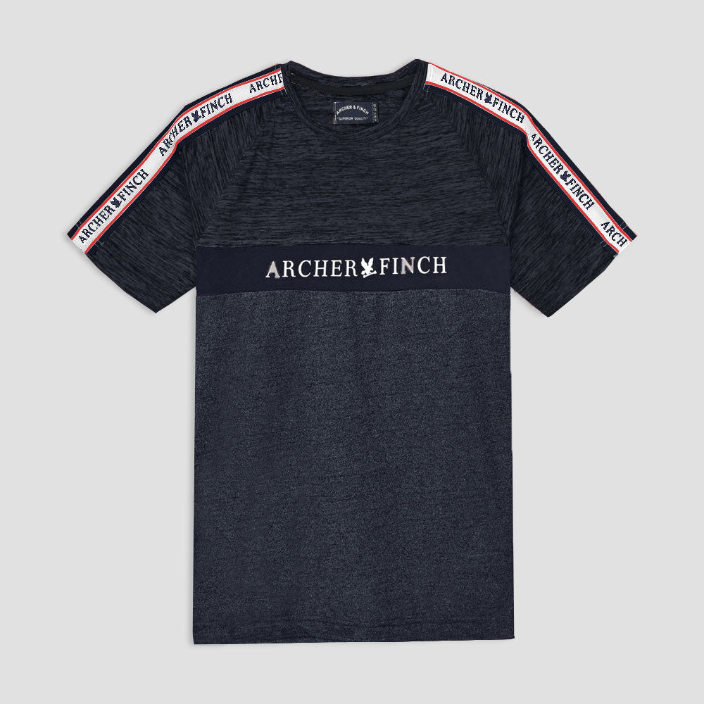 Archer & Finch Kid's Printed Panel Style Short Raglan Sleeve Tee Shirt