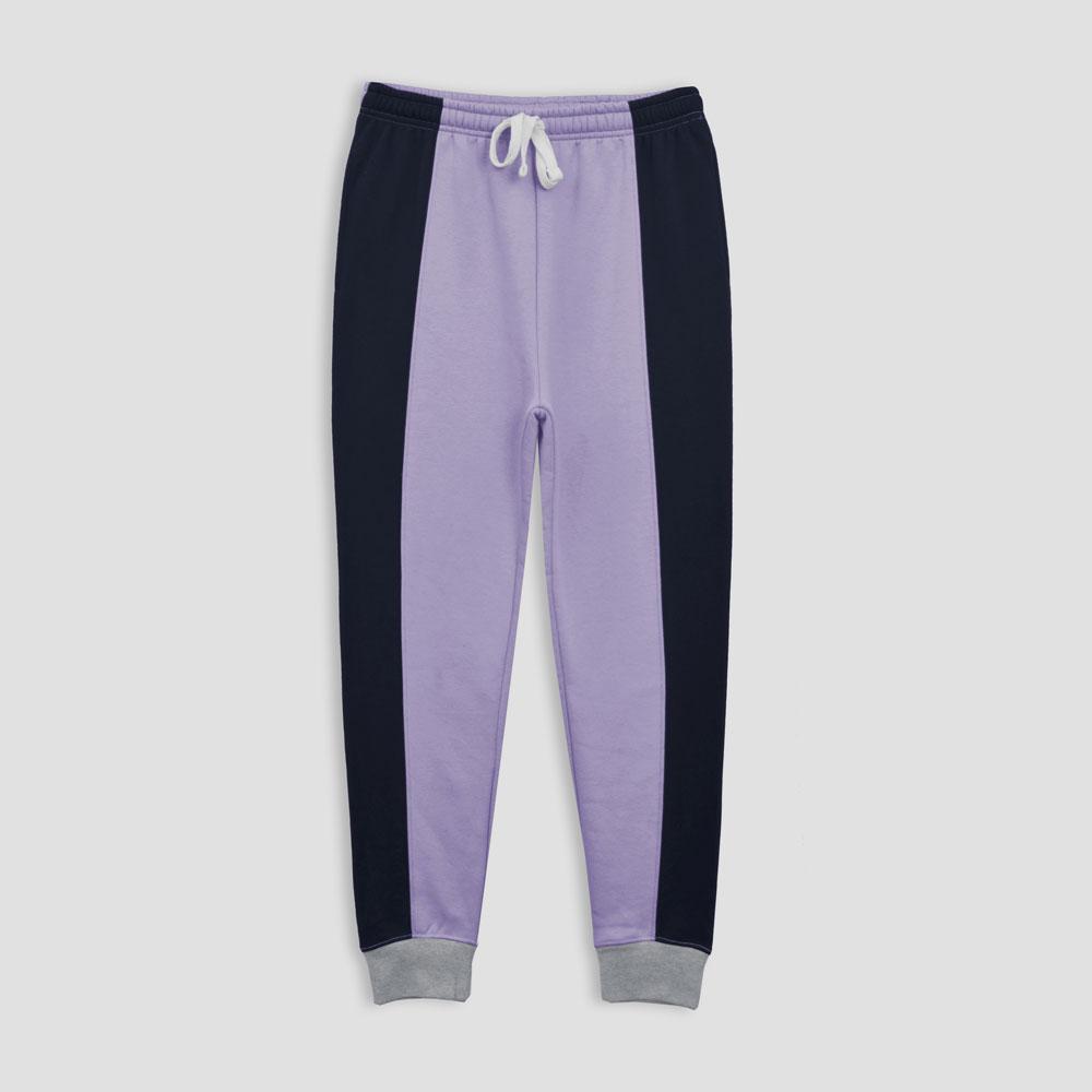 Loops Link Men's Haradok Contrast Strips Fleece Joggers Pants Men's Trousers HAS Apparel Light Purple S 
