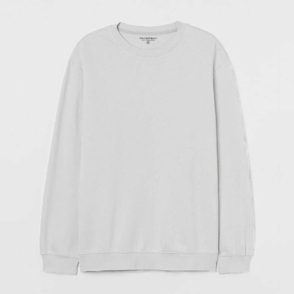 Polo Republica Men's Astrakhan Fleece Sweat Shirt Men's Sweat Shirt Polo Republica Off White S 