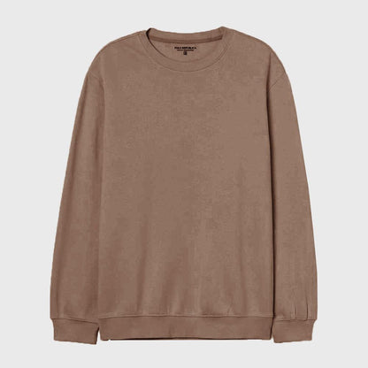 Polo Republica Men's Astrakhan Fleece Sweat Shirt Men's Sweat Shirt Polo Republica Brown S 