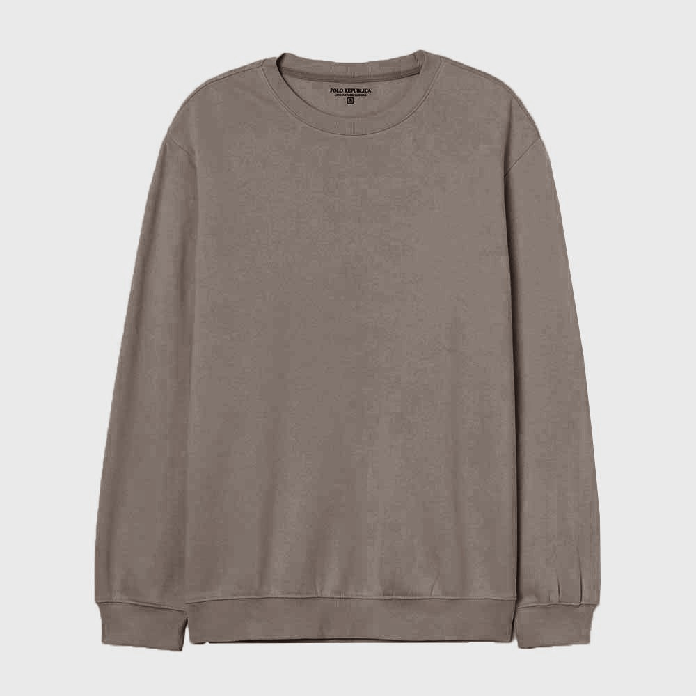 Polo Republica Men's Astrakhan Fleece Sweat Shirt Men's Sweat Shirt Polo Republica Mud S 