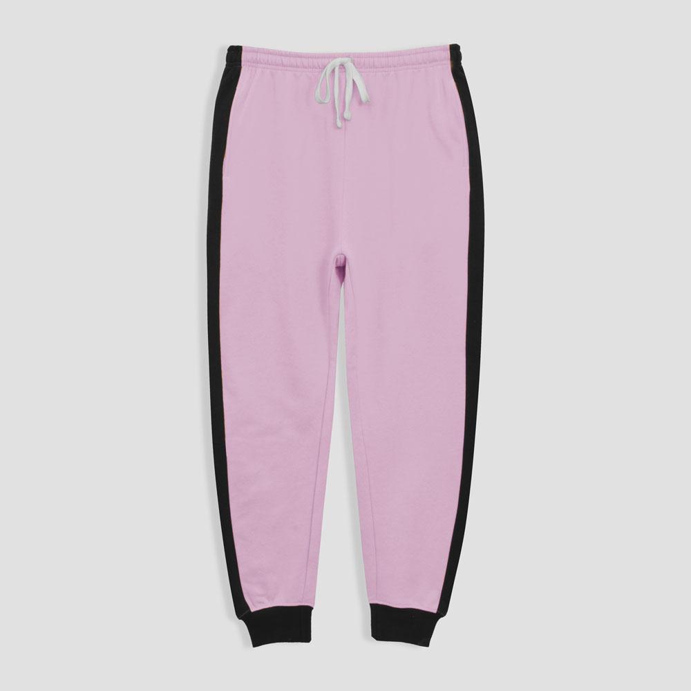 Loops Link Men's Braslaw Contrast Panel Fleece Joggers Pants Men's Trousers HAS Apparel Powder Pink S 