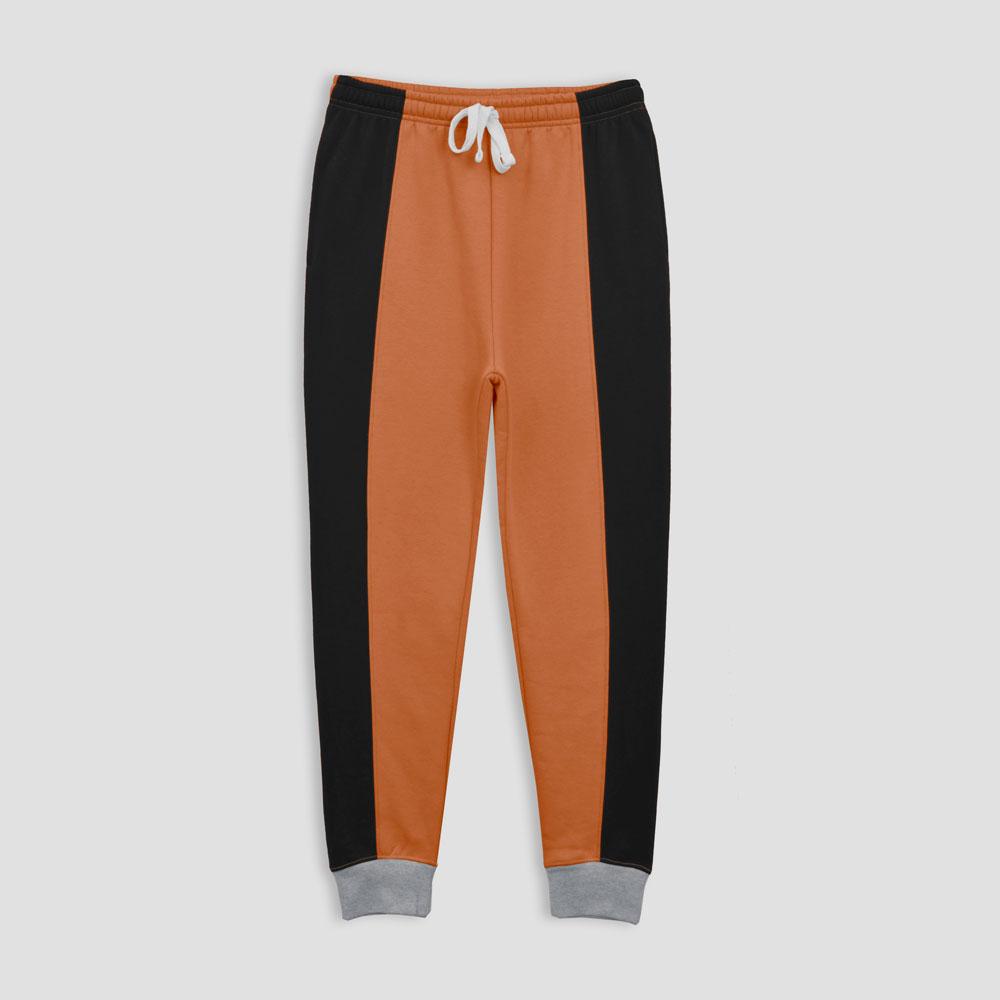 Loops Link Men's Haradok Contrast Strips Fleece Joggers Pants Men's Trousers HAS Apparel Orange S 