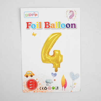 Unicorn Golden Number Digits Balloons Kid's Accessories SPT Gold 4 