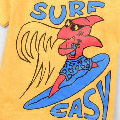 Poler Kid's Surf Easy Printed Short Sleeve Tee Shirt Boy's Tee Shirt IBT 
