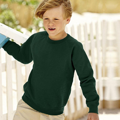 TS Winefride's Kid's Classic Sweat Shirt Boy's Sweat Shirt Image Bottle Green 3-4 Years 