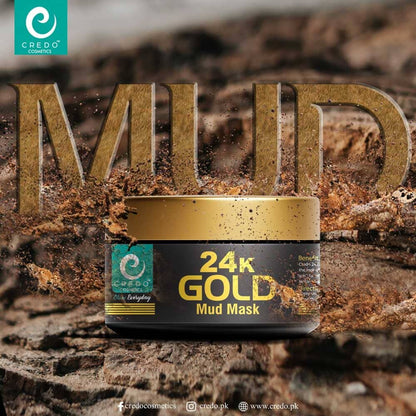 Credo 24K Gold Glow Mud Mask - 100 ml Health & Beauty Credo Cosmetics 