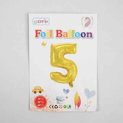 Unicorn Golden Number Digits Balloons Kid's Accessories SPT Gold 5 