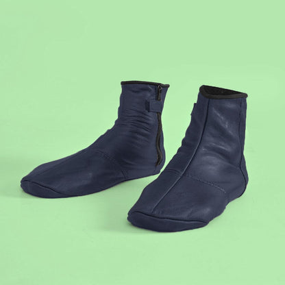 Men's Warmth Leather Mozay Socks Socks NB Enterprises Navy EUR 39 
