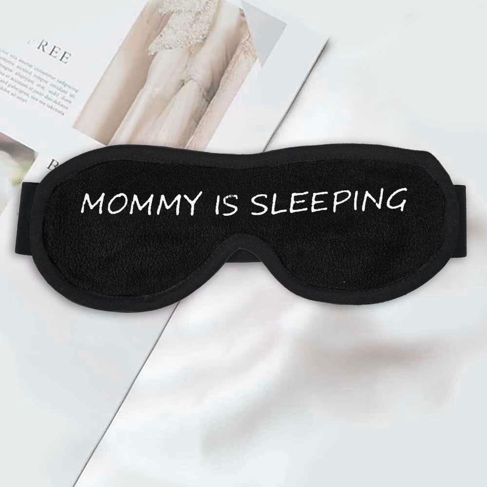 Polo Republica Eye Mask for Sleeping. Made-With-Waste! Eyewear Polo Republica Black Mommy Is sleeping 