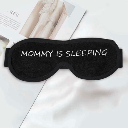 Polo Republica Eye Mask for Sleeping. Made-With-Waste! Eyewear Polo Republica Black Mommy Is sleeping 