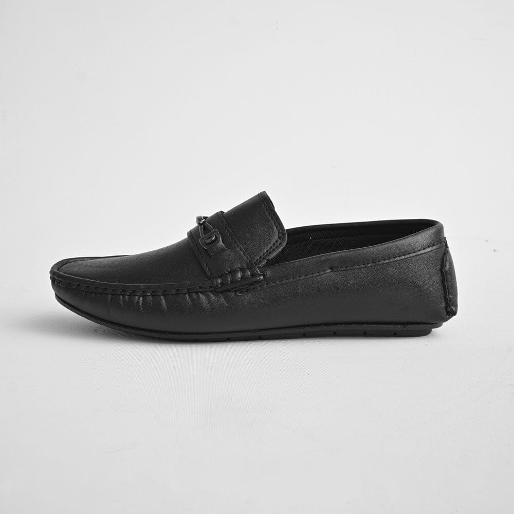 Men's Gdansk Comfortable Loafer Shoes with Buckle Men's Shoes SNAN Traders Black EUR 39 